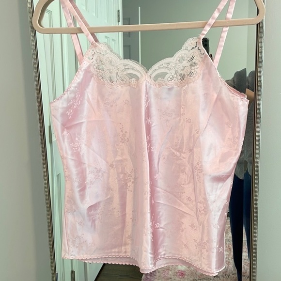 Lilly Of France Pink Satin Vintage Cami - Picture 3 of 10